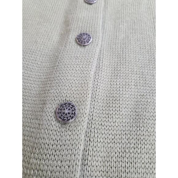 JERSILD Green Nordic Button Down Cardigan Sweater Made In USA XL - Picture 6 of 9